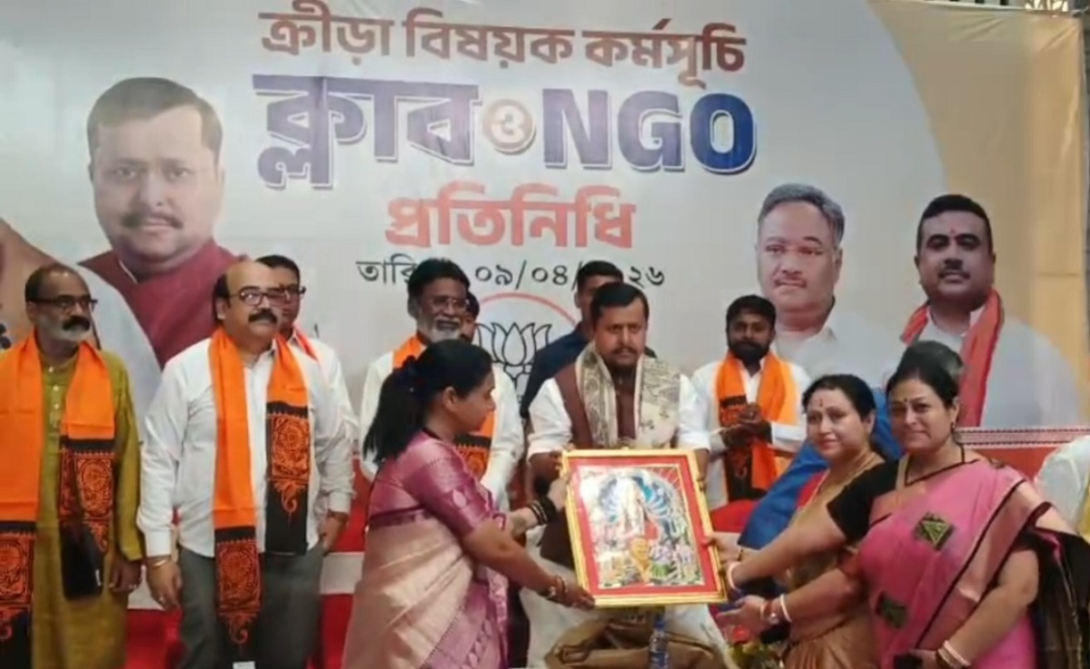 মালদায় বিজেপির কর্মসূচিতে ব্যস্ত নীতিন নবীন